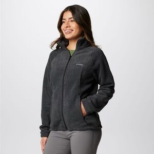 COLUMBIA Women's Benton Springs Full Zip Fleece Jacket MEDIUM CHARCOAL HEATHER